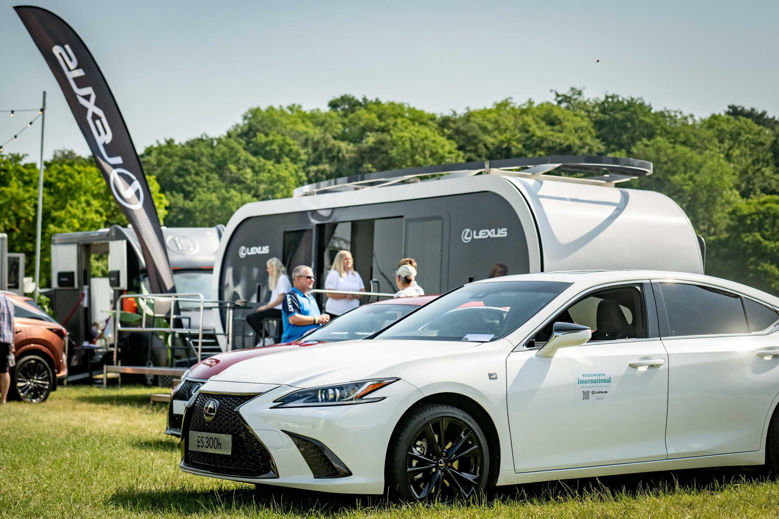 Lexus Car Trade Stand, featuring a white Lexus car