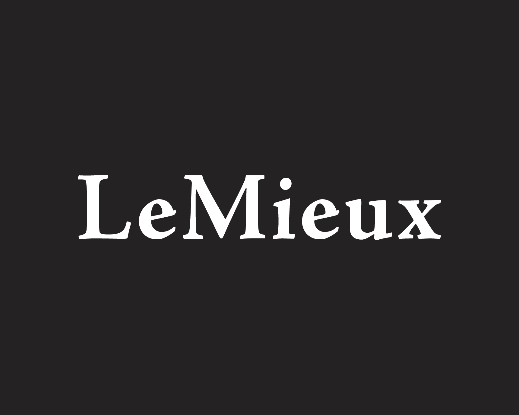 Le Mieux in white logo Image