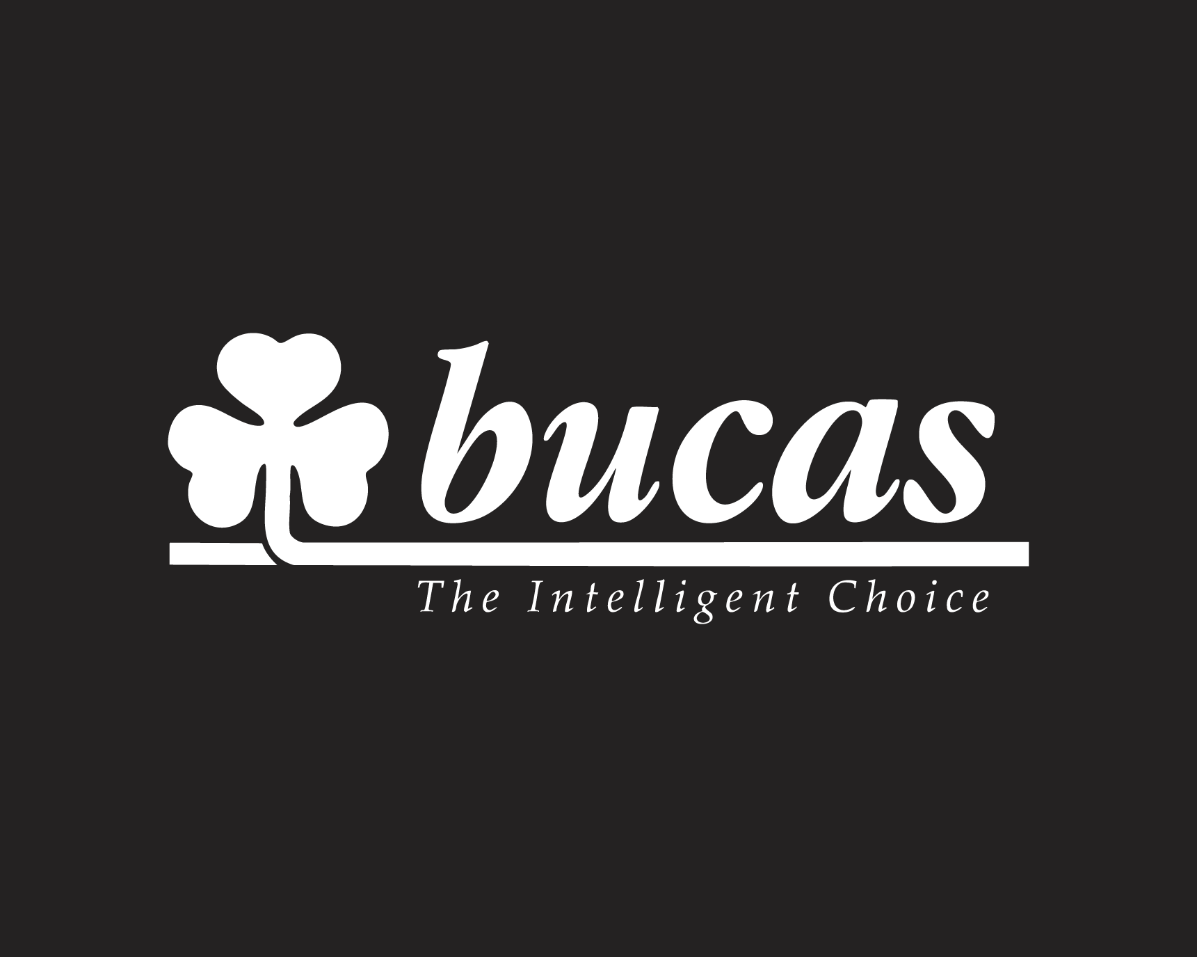 Bucas logo on a black background